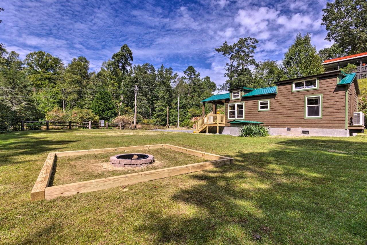 Quaint Mtn Cabin Tiny Living Near Big Adventure Brevard Exterior foto