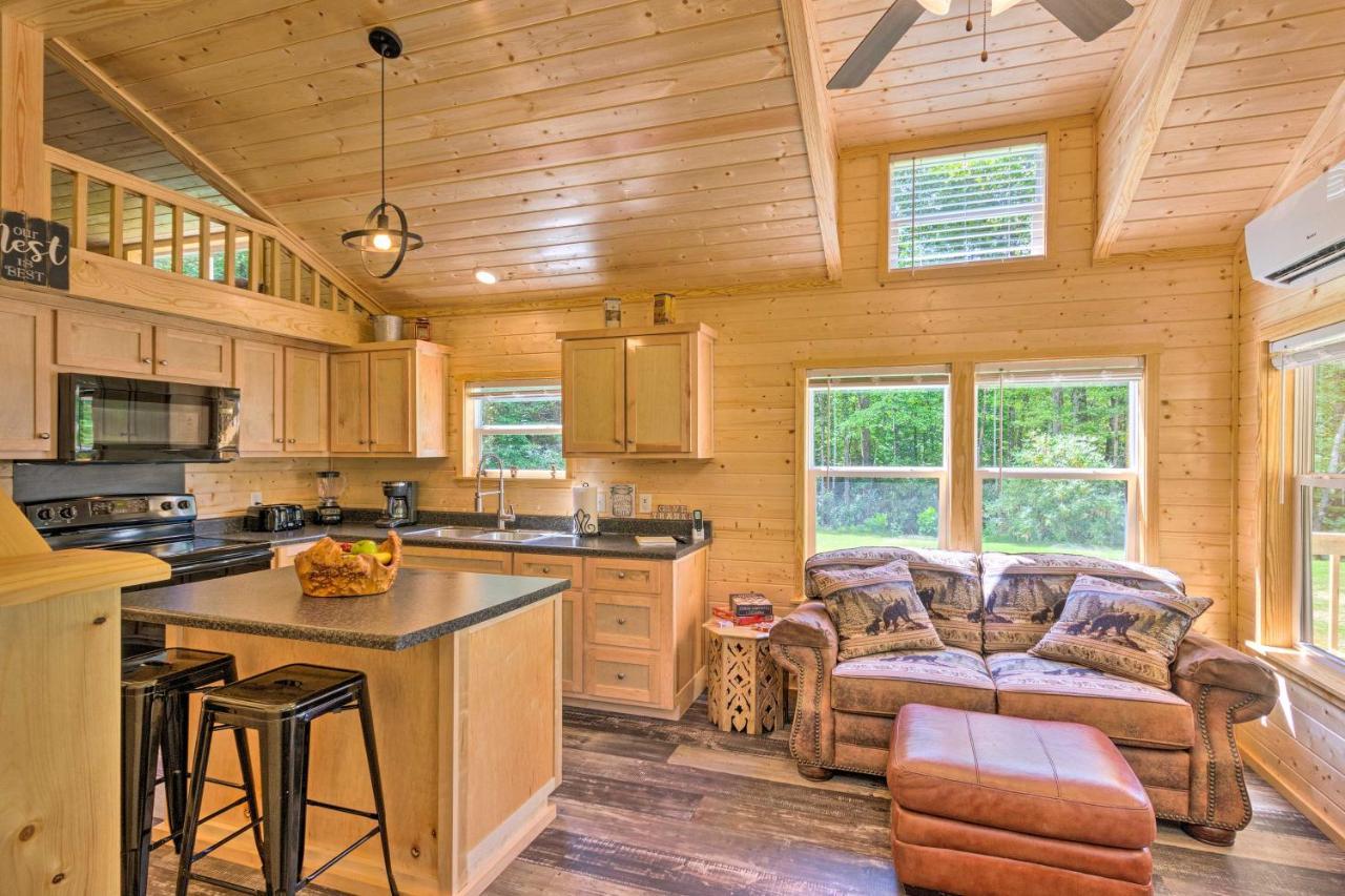 Quaint Mtn Cabin Tiny Living Near Big Adventure Brevard Exterior foto